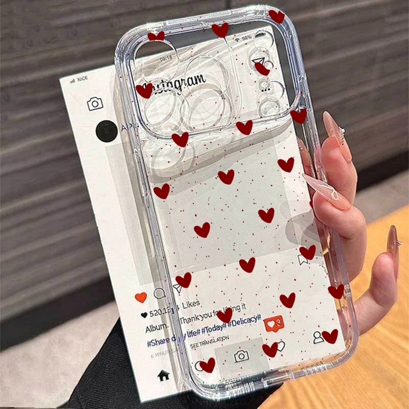 Xiaomi Redmi Note 14 - Cover Trasparente con Fiocco a Cuore